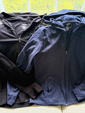tek gear Women's Hooded Zip Jackets in Black and Navy